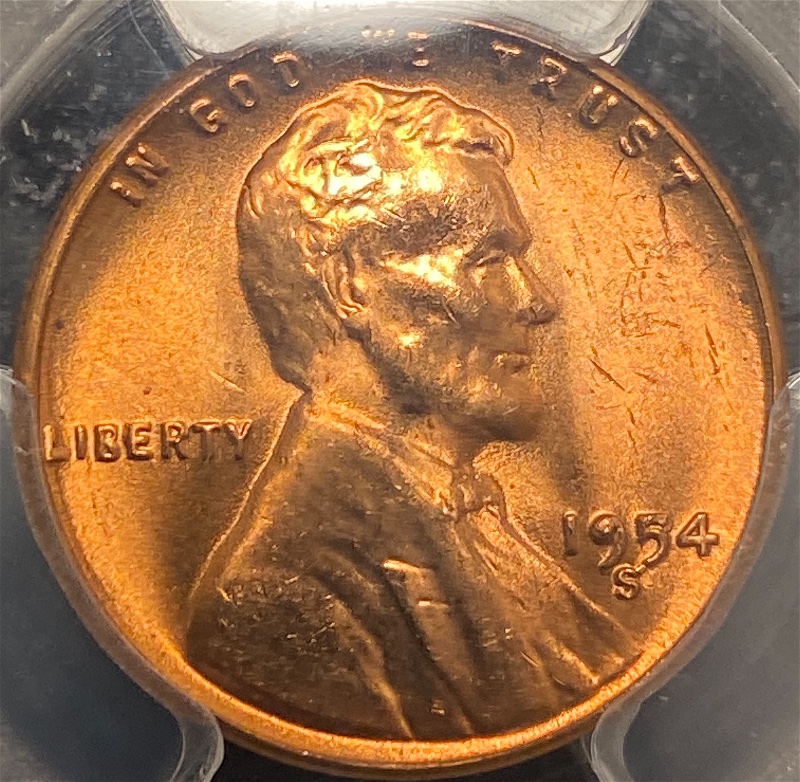 1954-S-LWC-With-Cool-Die-Chips.-PCGS-MS-65RD