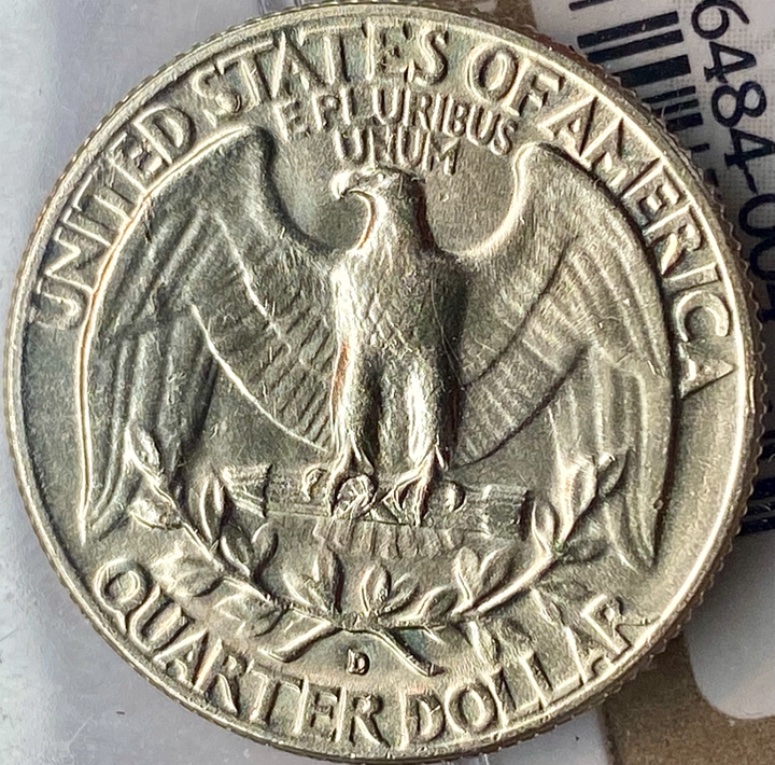 1957-D-Washington-Re-Engraved-Tail-Feathers-Bu!