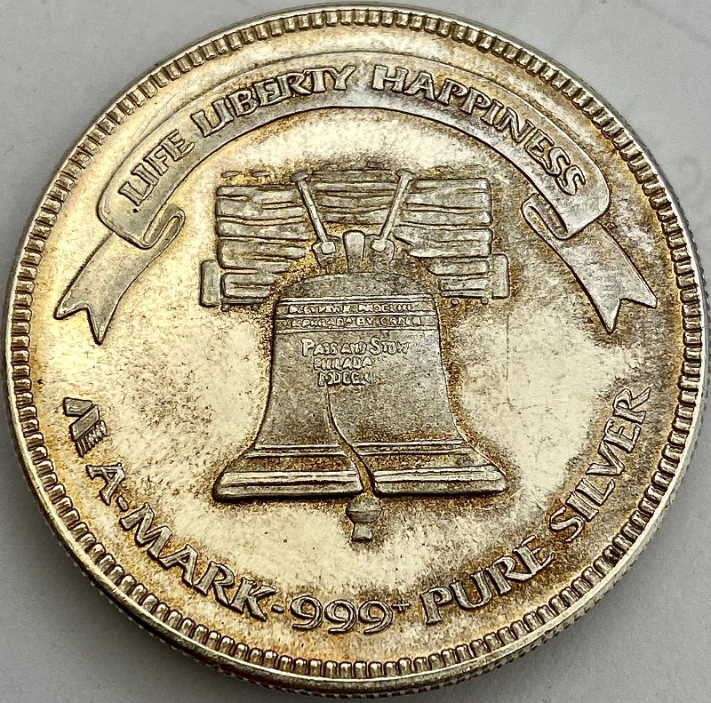 1985-Liberty-Silver-Life-Liberty-Happiness-1-Troy-Oz-Major-Doubled-Die?