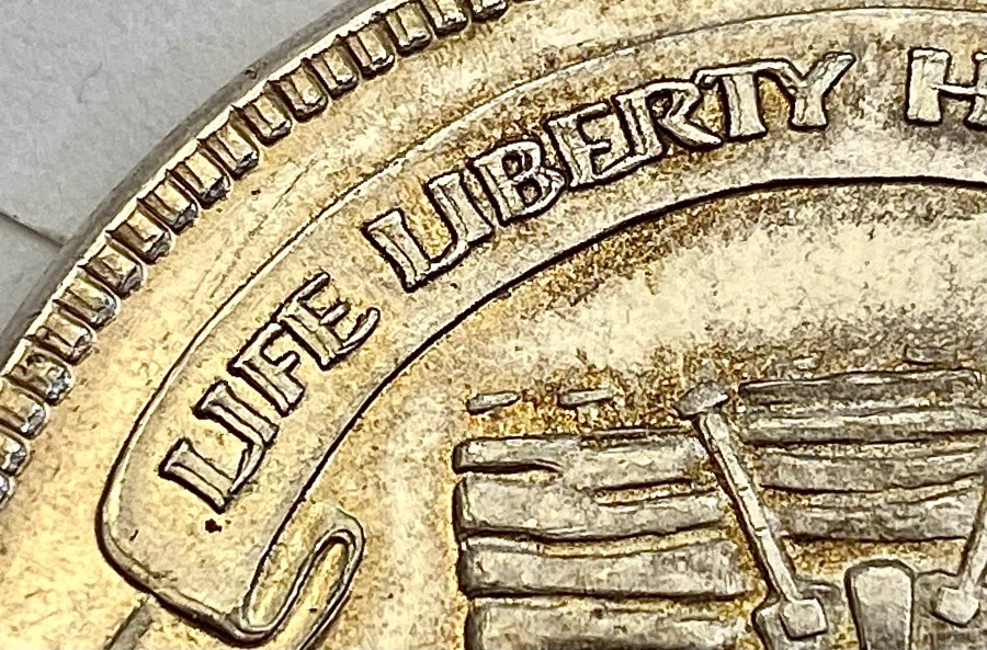 1985-Liberty-Silver-Life-Liberty-Happiness-1-Troy-Oz-Major-Doubled-Die?