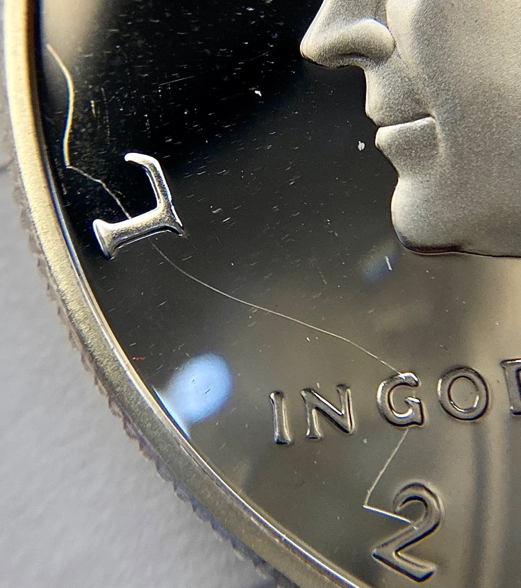 2003-S-Proof-Kennedy-Half-With-Nice-Strike-Through