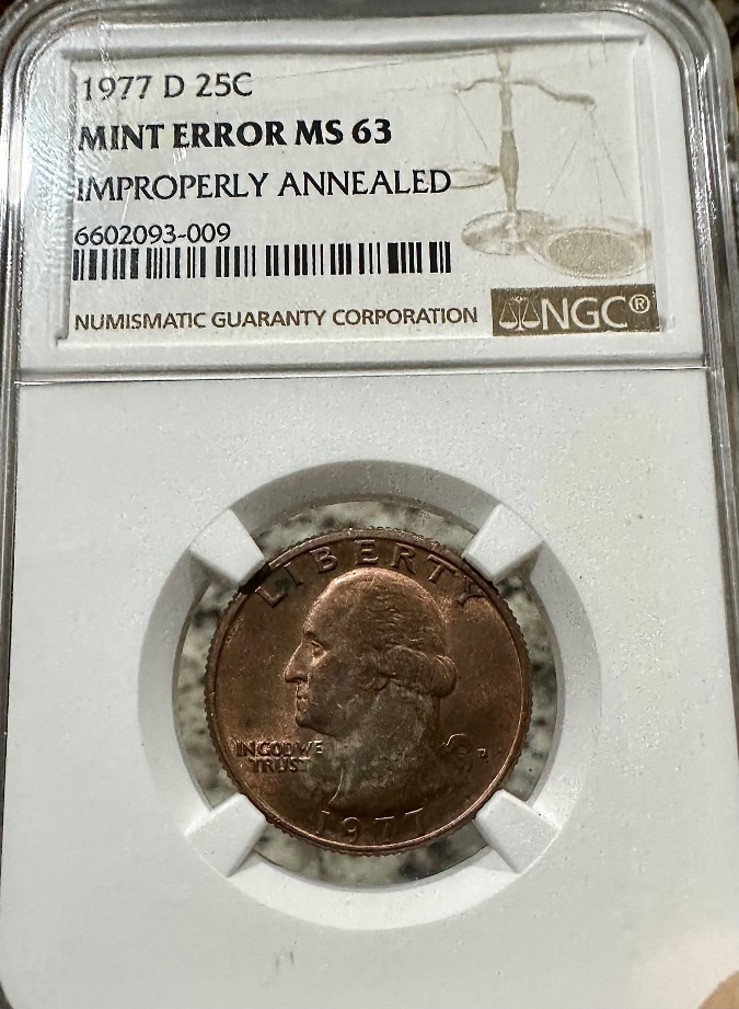 1977-D-Washington-Quarter-NGC-MS-63-Improperly-Annealed