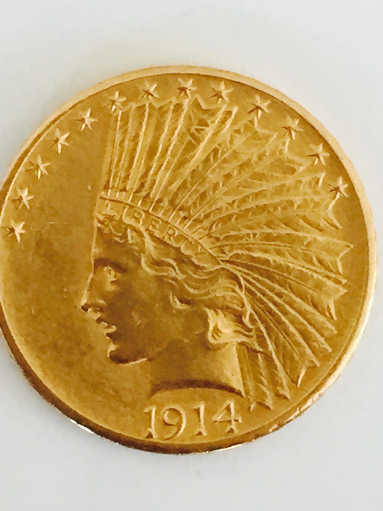 1914-D-$10-Indian-Head---Grades-Please