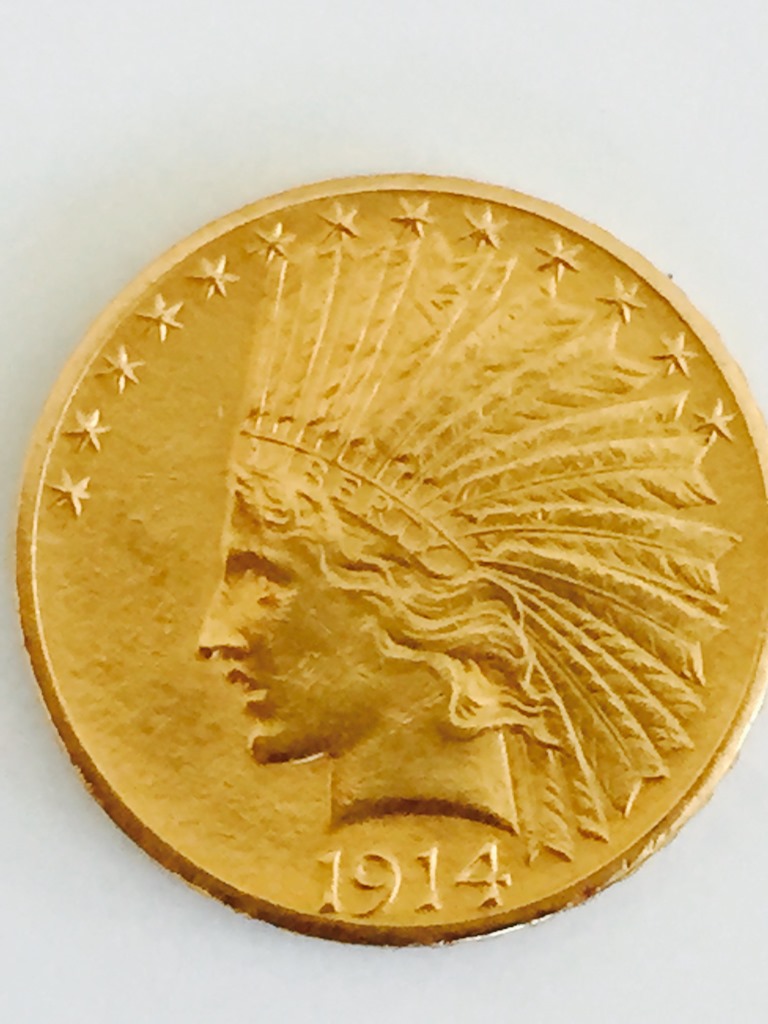 1914-D-$10-Indian-Head---Grades-Please