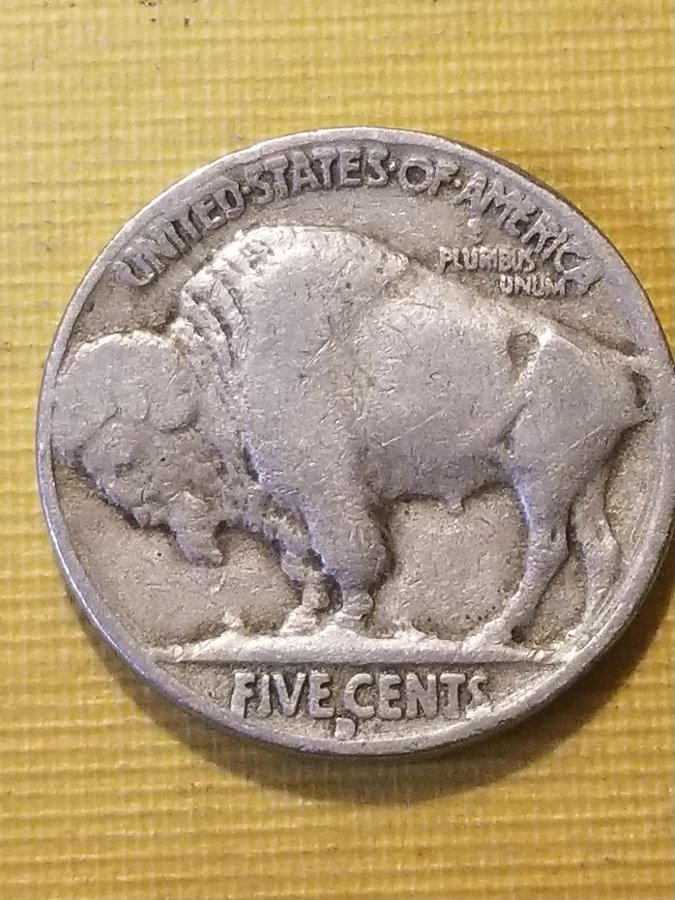 1935--Denver-Mint-Buffalo-Nickel-In-Real-Good-Shape
