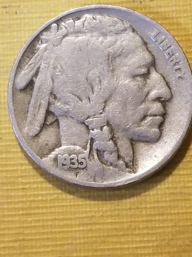 1935--Denver-Mint-Buffalo-Nickel-In-Real-Good-Shape