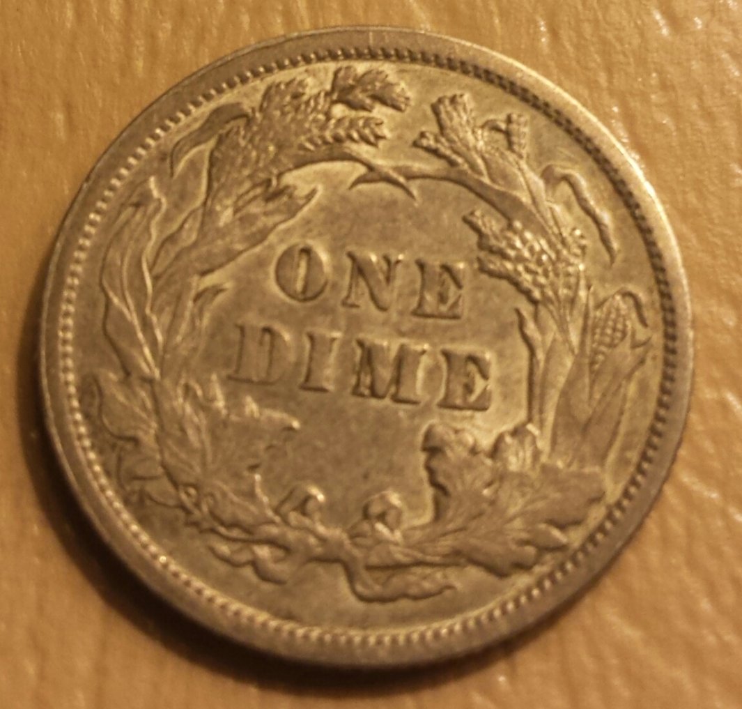 1891-Seated-Liberty-Dime-For-Grading