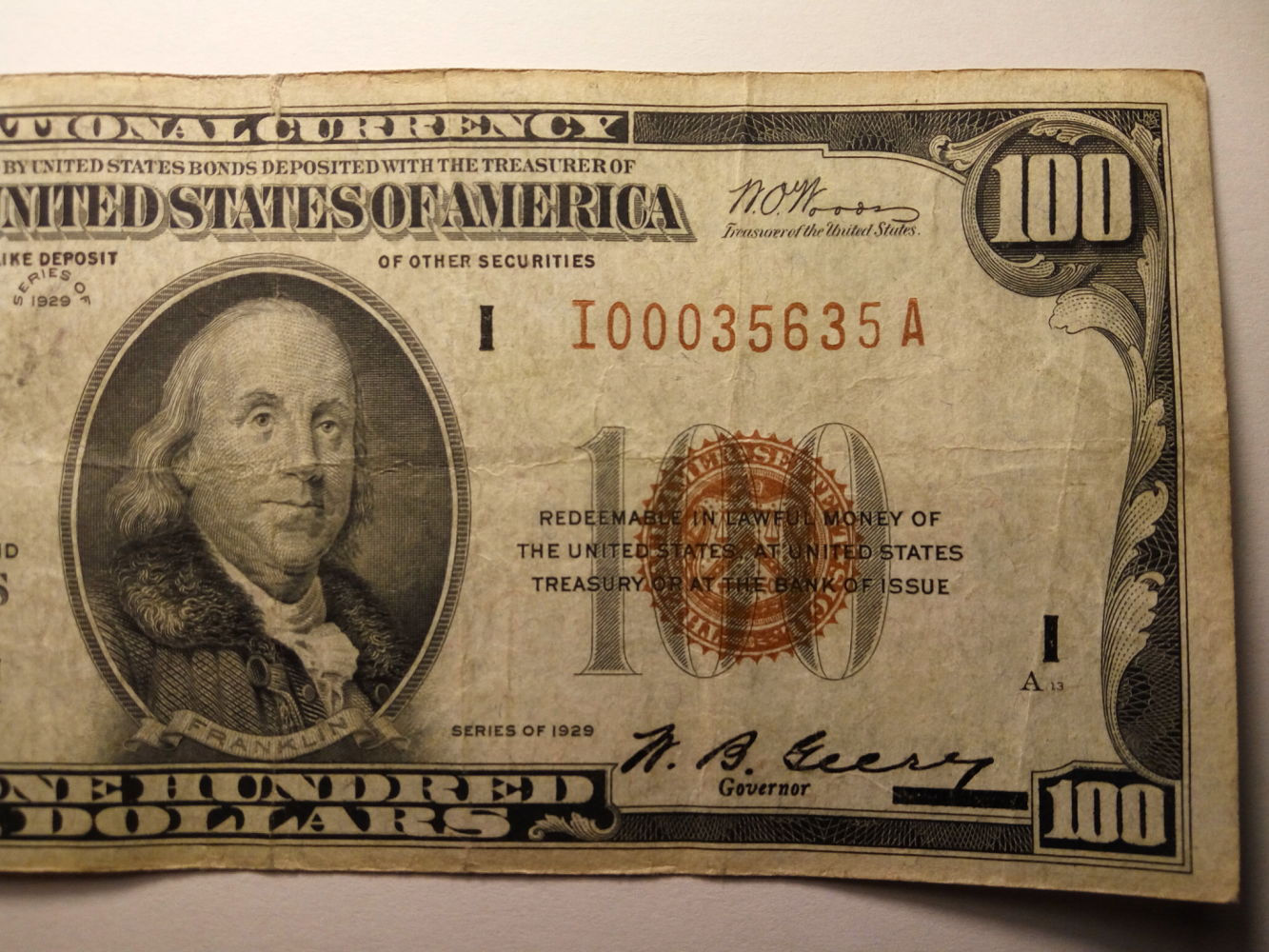 Valuation-$100-1928-Gold