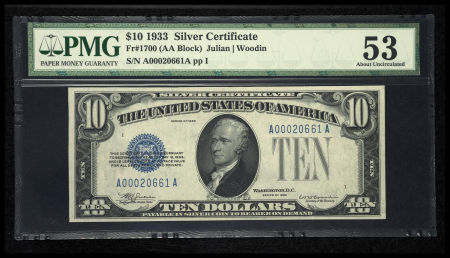 1933-$10-Silver-Certificate:-Rarity-And-Price