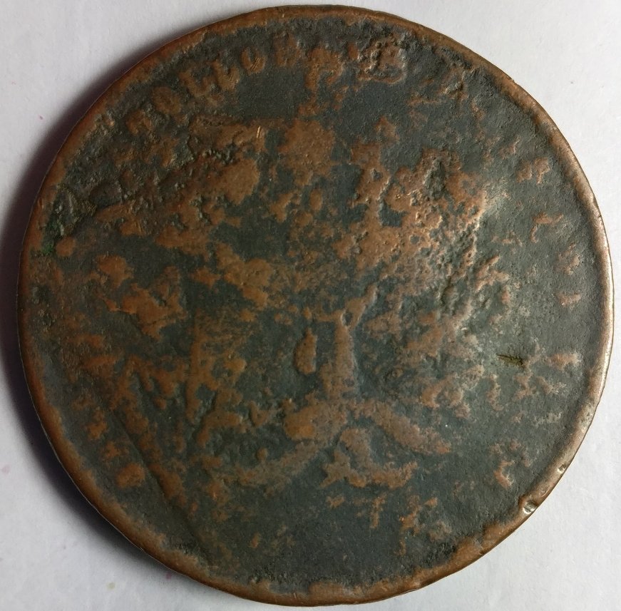 Help-Needed-With-A-Heavily-Worn-Coin,-King-George-III-Maybe?-Id:-1858-Prof.-Holloway-Token