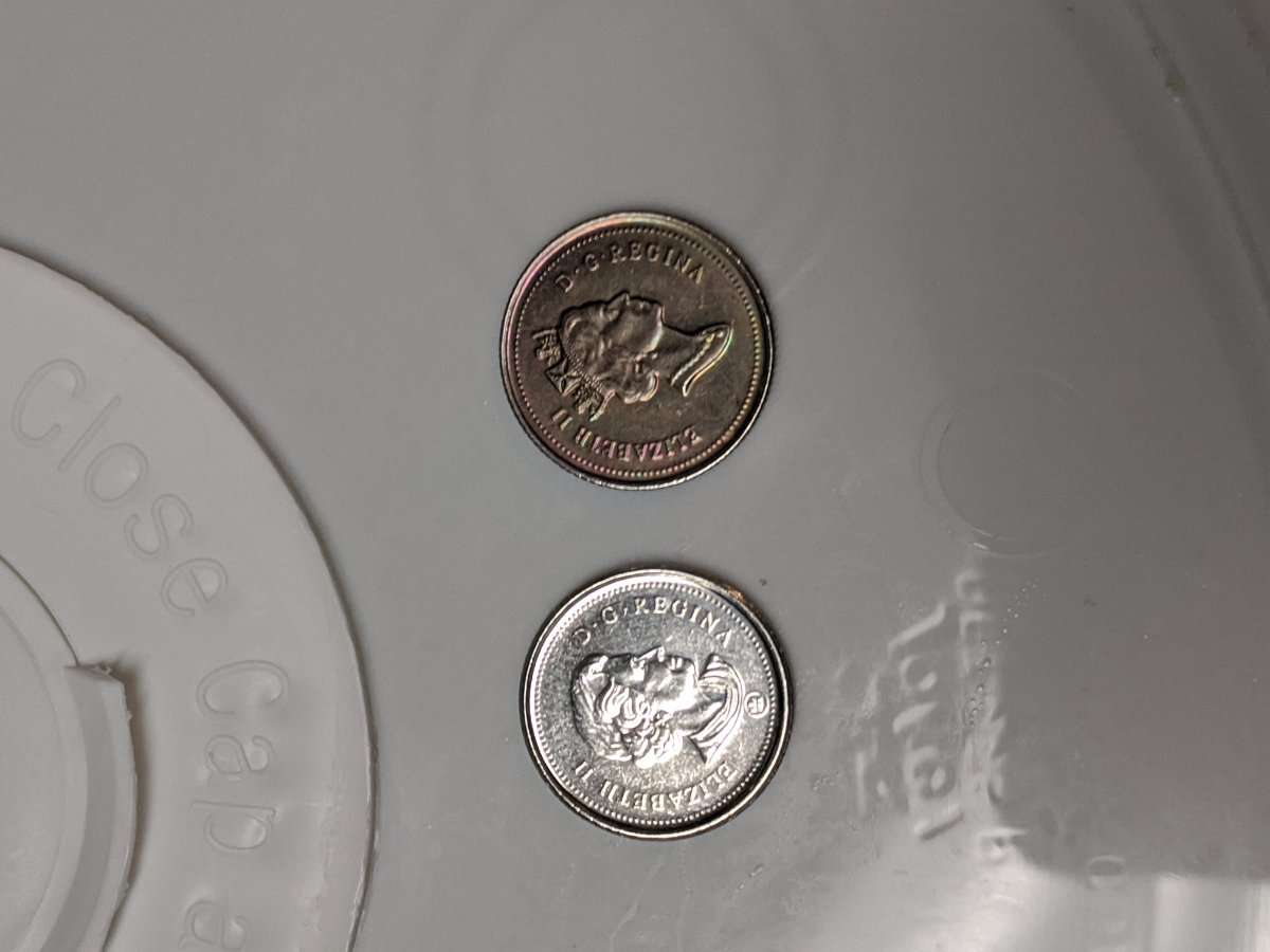 Over-Weigh-Off-Colour-Canadian-Dime-1994