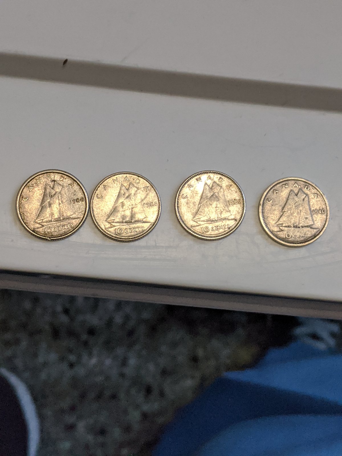 Silver-Dime-Finds-From-Today,-All-From-One-Roll.