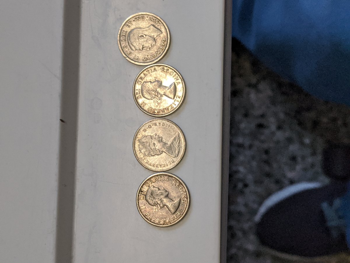 Silver-Dime-Finds-From-Today,-All-From-One-Roll.