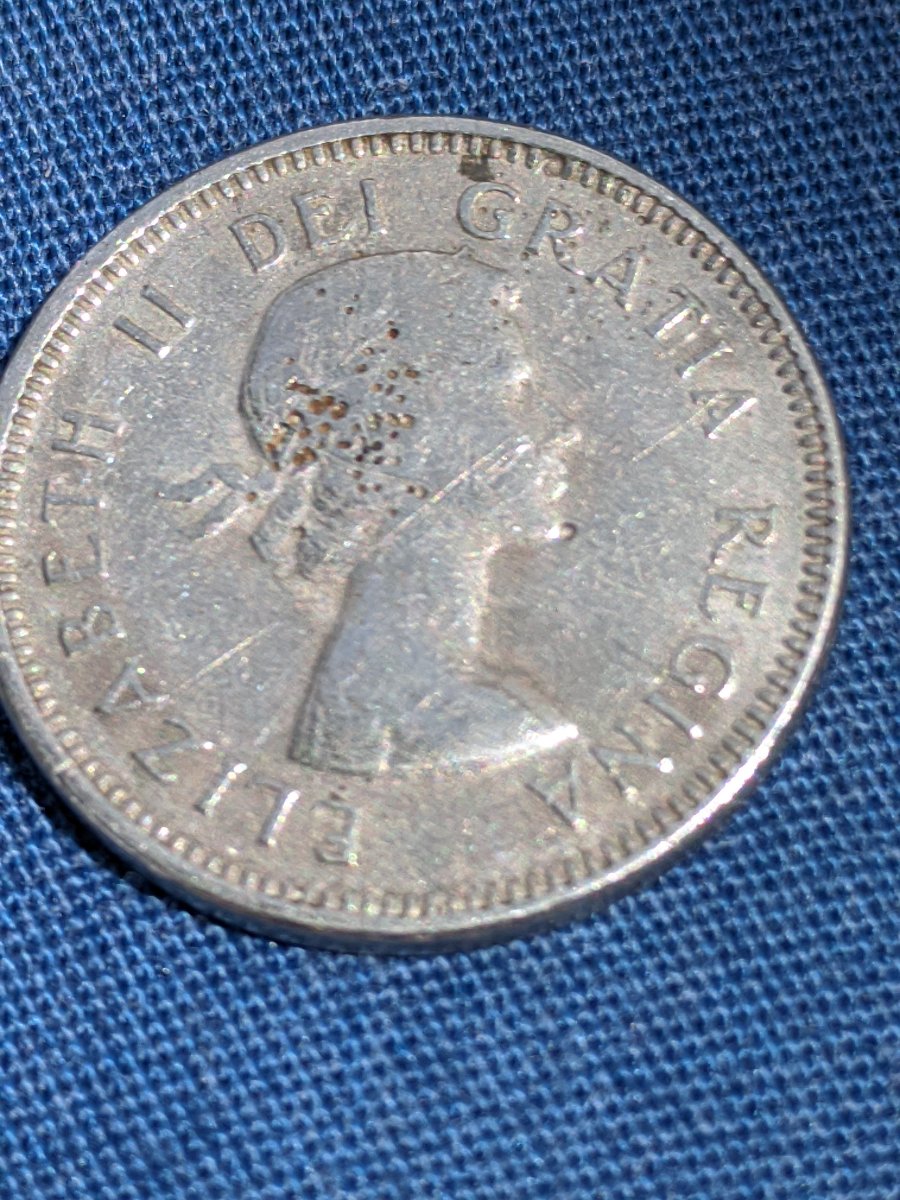 1964-Canadian-Nickel,-Damage?-Is-Nickel-Rot-A-Thing?