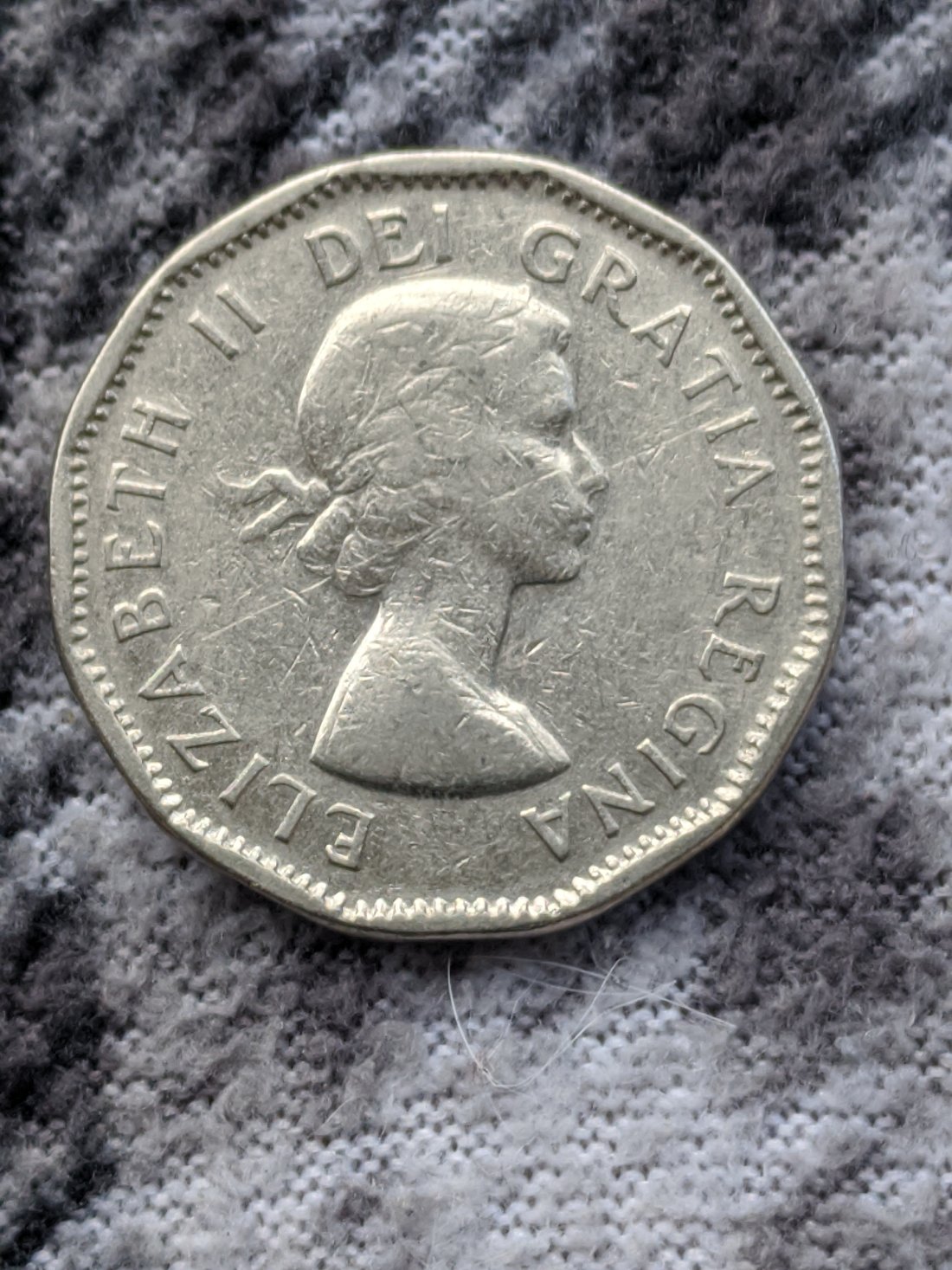 1957-Nickel-Over-Polished-Die-On-Log-Above-Beavers-Tail