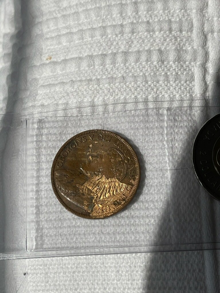1918-Cent-With-Gold-Looking-Plating