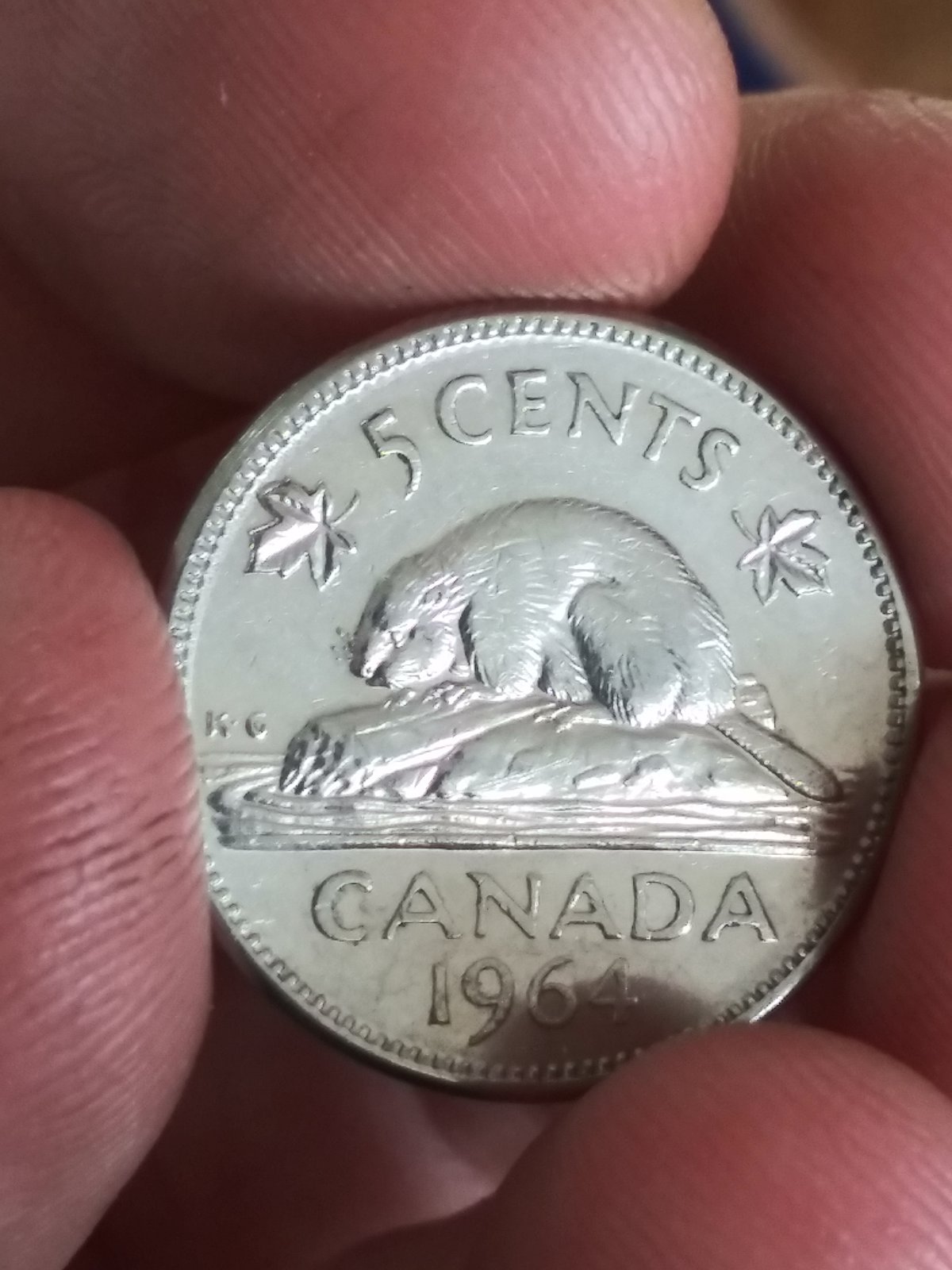 Few-1964-5cent,-Why-Is-The-Left-Leaf-Almost-Touching-The-Rim?