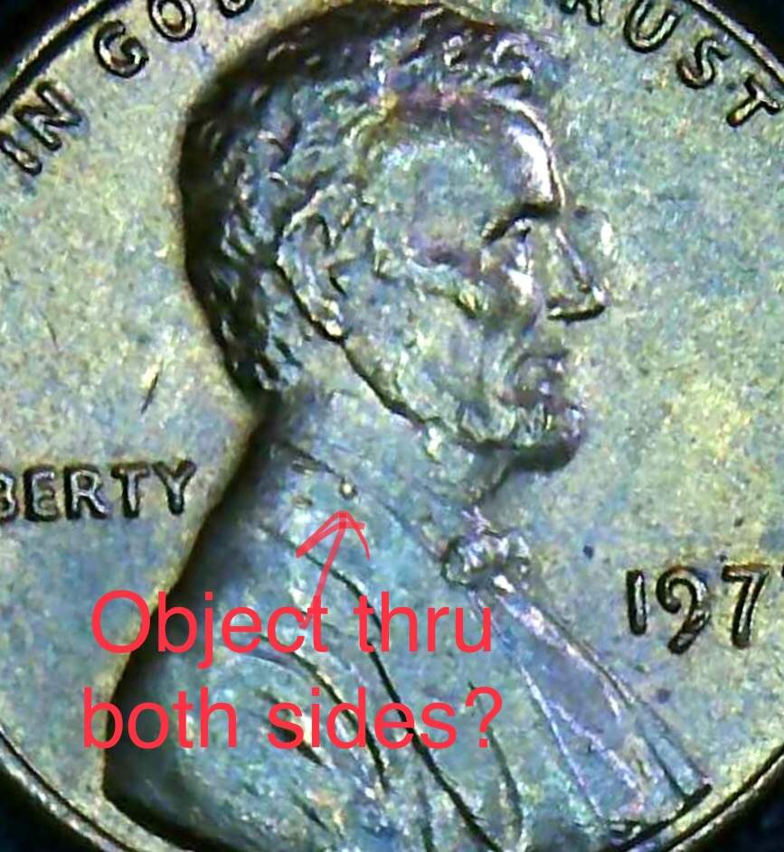 1977-Lincoln-Cent-With-?-Embedded-Wire?
