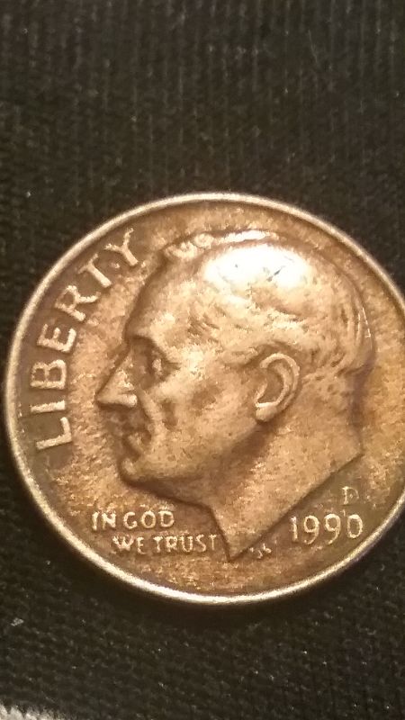 1990-Bronze-Colored-Dime?