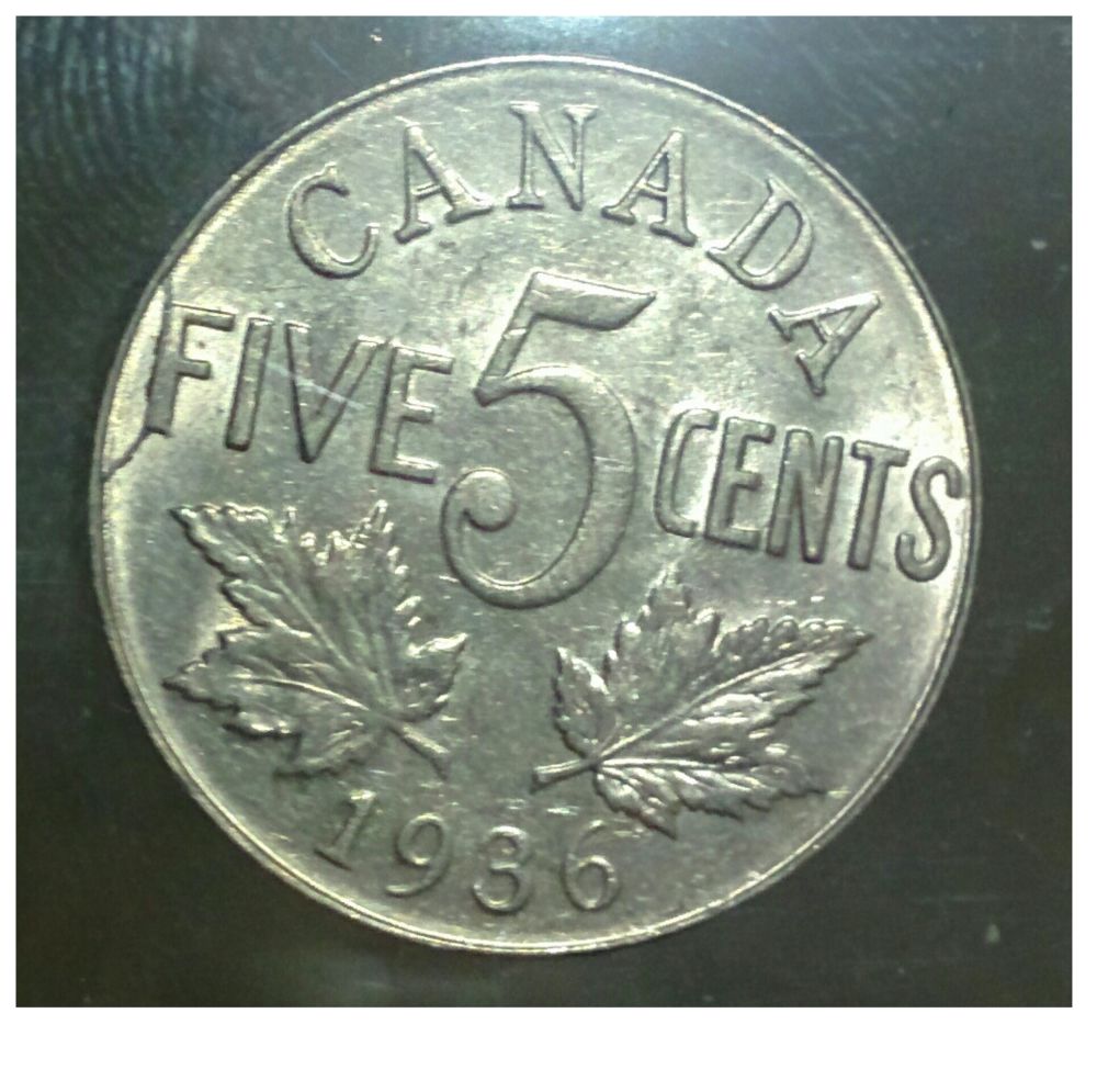1936-5-Cent-With-Retained-Broken-Die