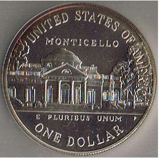 BU-1993-P-Jefferson-Silver-Dollar
