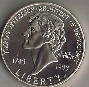 BU-1993-P-Jefferson-Silver-Dollar