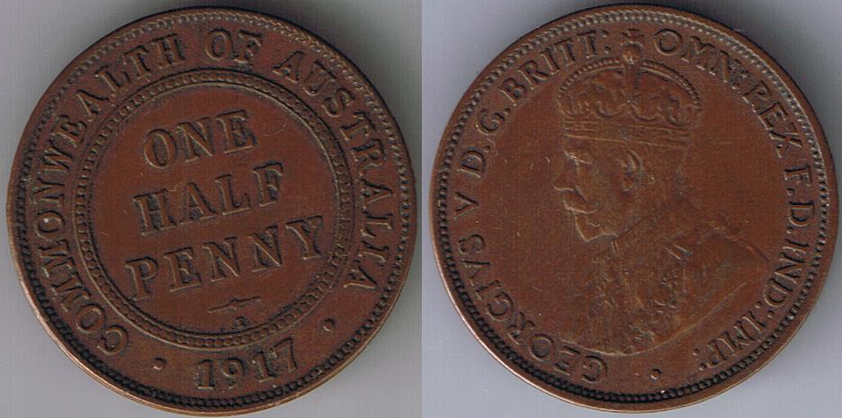 1917-Half-Penny