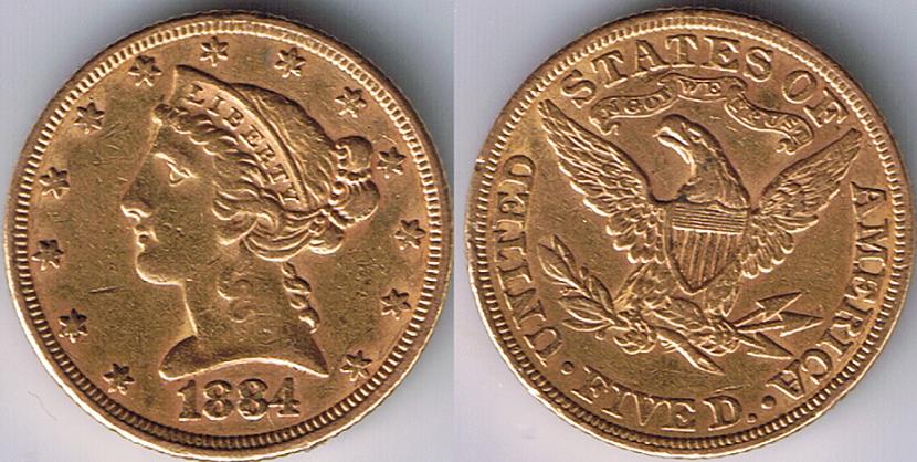 1884-Half-Eagle