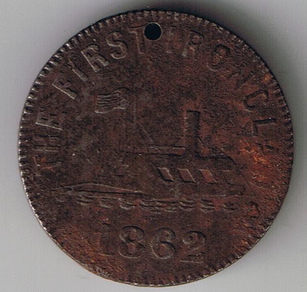 Merrimac-Armour-Plate-Token-Ex-Fuld-498/499-Iron-R8