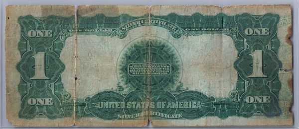 1899-Vernon-Treat-$1-Black-Eagle-Wet-Ink-Transfer-Error