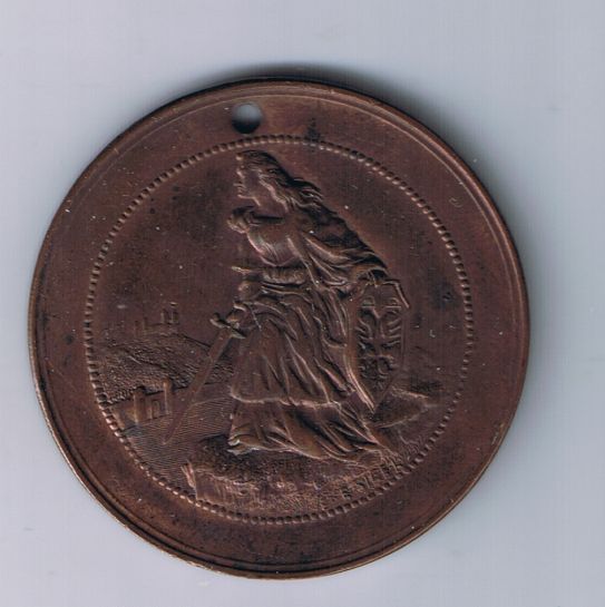 1871-German-/-Pennsylvania-Dutch-Token-/-Medal