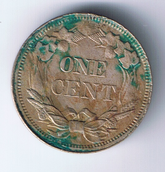 1858-Flying--Eagle-Cent---PVC-Residue,-Off-To-Be-Restored