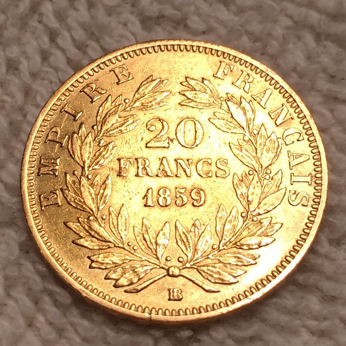 1859-Bb-France-20-Francs-Coin-:-Grade-And-Value-Help-Please