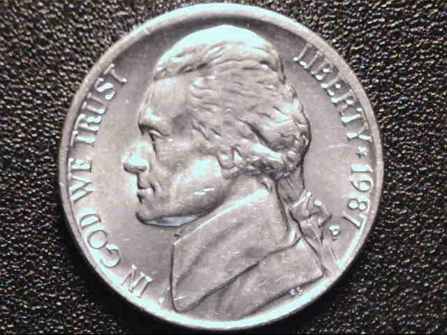 Beautiful-1987-P-Nickel-In-Change-Today