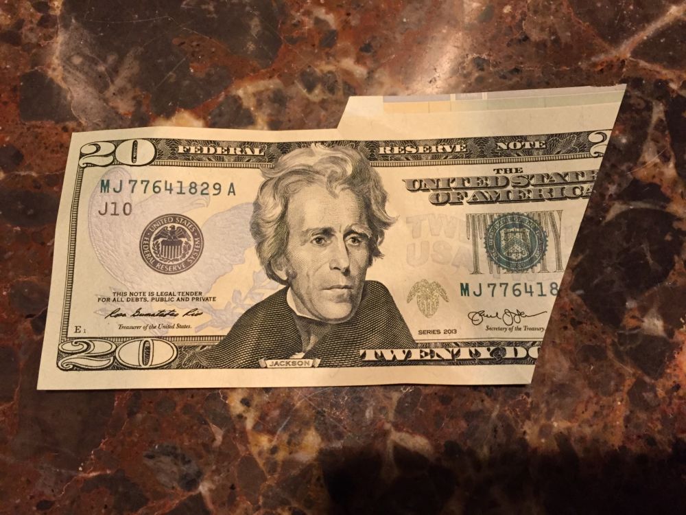 Miscut-$20-Bill-Information