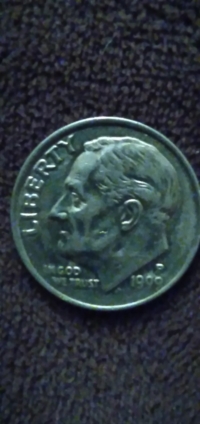 1999-P-Dime-W/Unknown-Mint-Error-On-The-Reverse