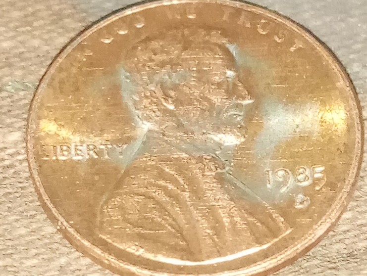 1985-D-Lincoln-Cent-Possible-Partial-Copper-Plate-Missing.