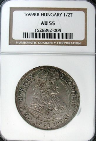 Kremnitz/Austro-Hungary-1699-Leopold-1657-1705-Half-Taler