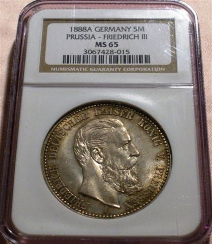 1888-A-Prussia-5-Marks-Gem-Friedrich-III