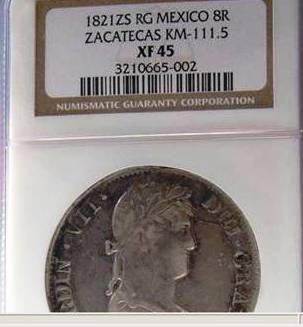 1821-Zacatecas-8-Reales,-Fair-Value-Please