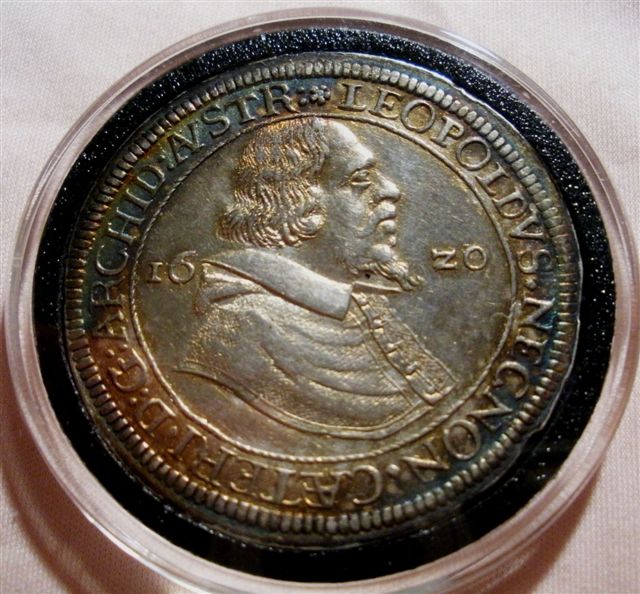 Nicely-Toned-Austria-Habsburg-1620-Leopold-Taler