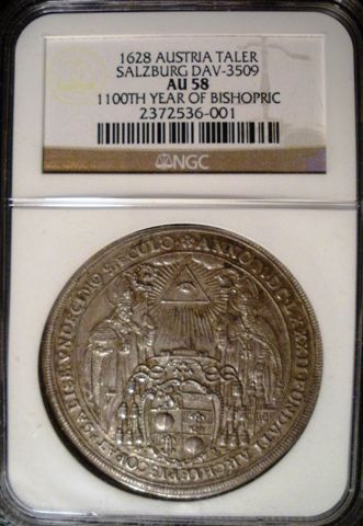 1682-Commemorative-Salzburg-Taler---Back-From-NGC