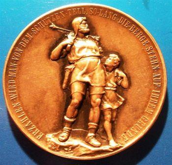 1897-Swiss-Shooting-Medal---Rare