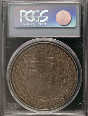 1621-Leopold-V-Taler---PCGS-AU-50