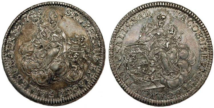1745-Salzburg-Taler---Rare-New-Acquisition