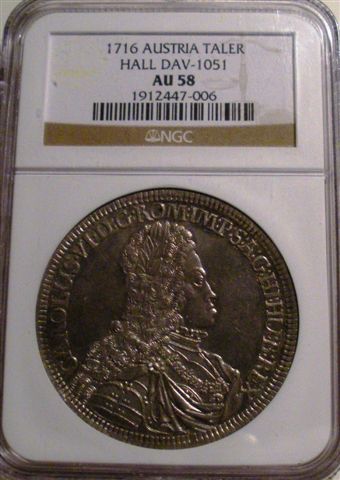 1716-Austria-Charles-VI-1711-1740-Taler----Overdate?