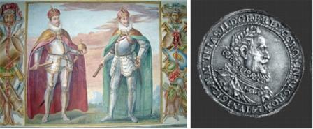 1610-Rudolph-II-Taler-And-Background