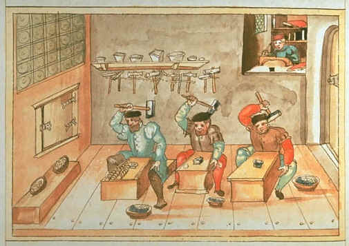 Old-World-Minting-Process-In-Art