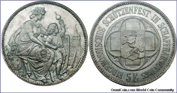 Schaffhausen-1865-Shooting-Taler-5-Francs