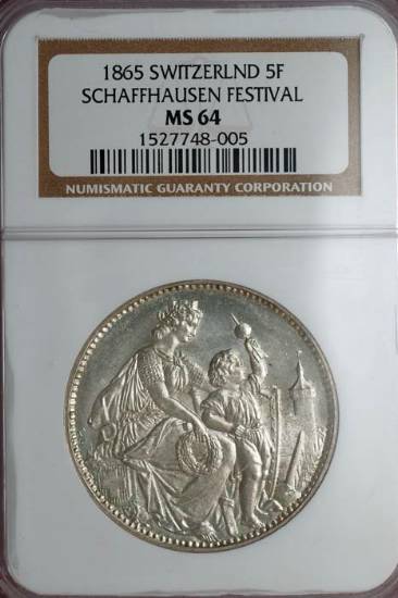 Schaffhausen-1865-Shooting-Taler-5-Francs
